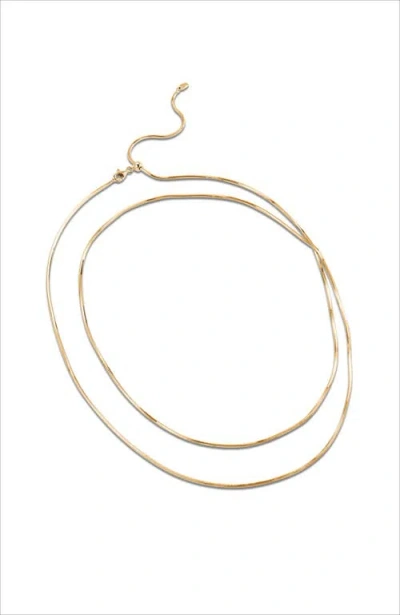 Rc Retro Chic Whispers Chain Necklace In Gold