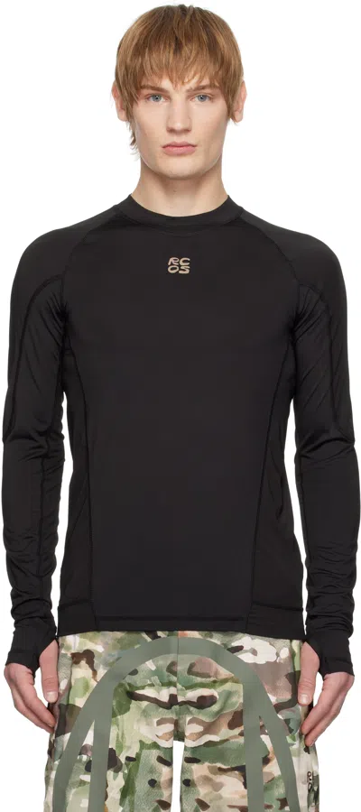 Rcos Black Compression Base Layer T-shirt