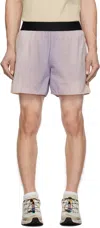 Rcos Purple & Tan 2-in-1 Nylon Running Shorts In Gradient Lavender