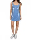 Rd International Filana Sleeveless Mini Dress In Blue In Blue