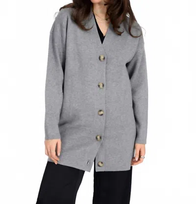Rd Style Abella Long Cardigan In Grey In Gray