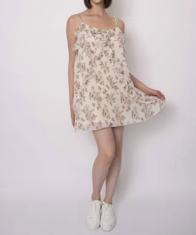 Rd Style Aden Chiffon Dress In Peach Floral In Animal Print