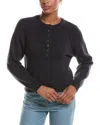 Rd Style Akleja Long Raglan Sleeve Henley Neck Pullover In Gray