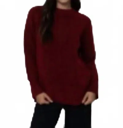 Rd Style Ariadne Sweater In Burgundy In Red
