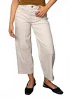 Rd Style Barni Stretch Twill Barrel Pant In Natural In White
