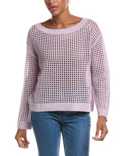 Rd Style Belinda Long Sleeve Boatneck Pullover In Purple
