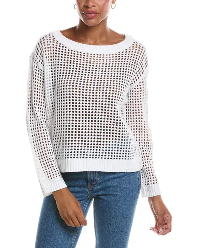 Rd Style Belinda Long Sleeve Boatneck Pullover In White