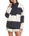 Rd Style Camille Stripe Heavy Jersey 1/2-zip Pullover In Multi