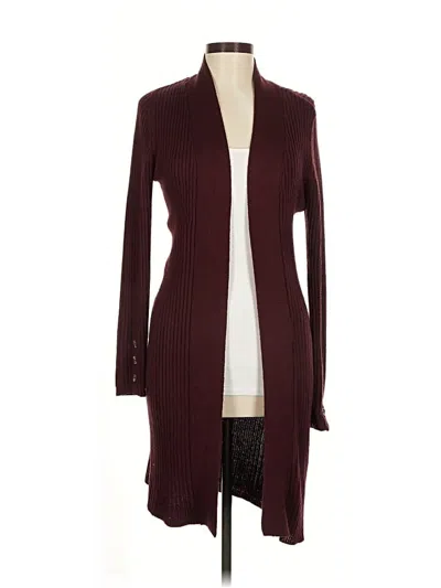 Pre-owned Rd Style Cardigan Sweater In Burgundy