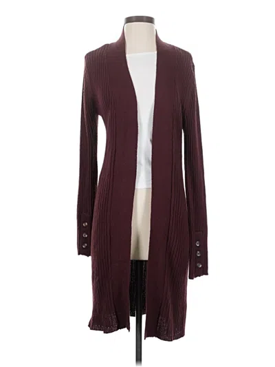 Pre-owned Rd Style Cardigan Sweater In Burgundy