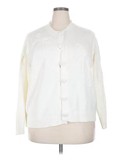 Pre-owned Rd Style Cardigan Sweater In White