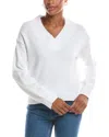 Rd Style Chandra Long Sleeve V Neck Pullover In White