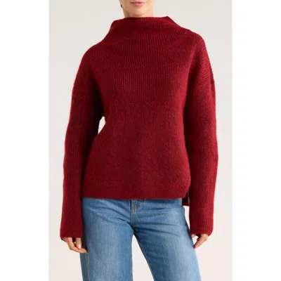 Rd Style Cowl Neck Sweater In Burgundy