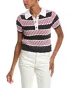 Rd Style Elei Short Sleeve Polo Neck Pullover In Gray