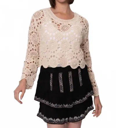 Rd Style Eris Top In Parchment In Brown