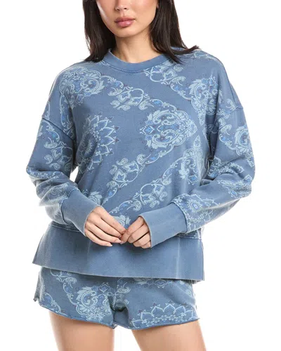 Rd Style Estelle French Terry Pullover In Navy