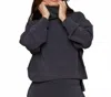 Rd Style Funnel Neck Pullover In Steel In Blue