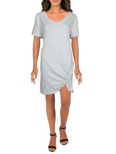 Rd Style Heat Womens Knit Side Tie Casual Dress In Grey