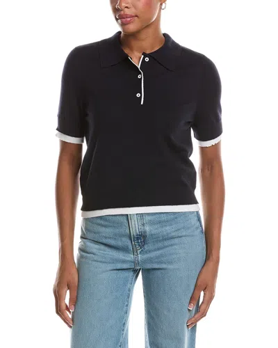 Rd Style Jiya Short Sleeve Polo Neck Pullover In Black