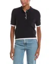Rd Style Jiya Short Sleeve Polo Neck Pullover In Gray