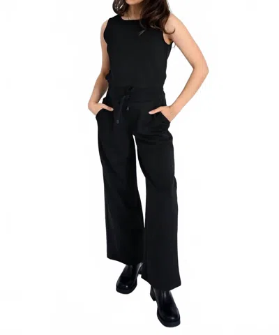 Rd Style Juniva Soft Knit Sleeveless Jumpsuit In Black