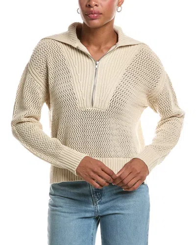 Rd Style Jyoti Long Sleeve Sailor Neck Pullover In White