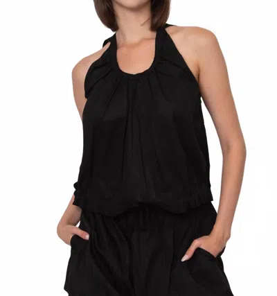 Rd Style Karen Twill Top In Black In Multi