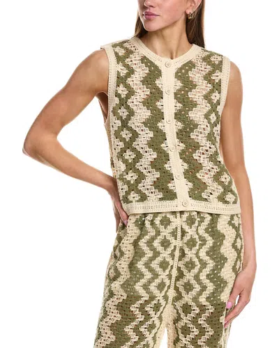 Rd Style Ladies Knit Cardigan In Green
