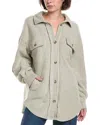 Rd Style Lexie Fleece Oversized Shacket In Green