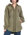 Rd Style Lexie Fleece Oversized Shacket In Green