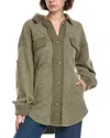 Rd Style Lexie Fleece Oversized Shacket In Green
