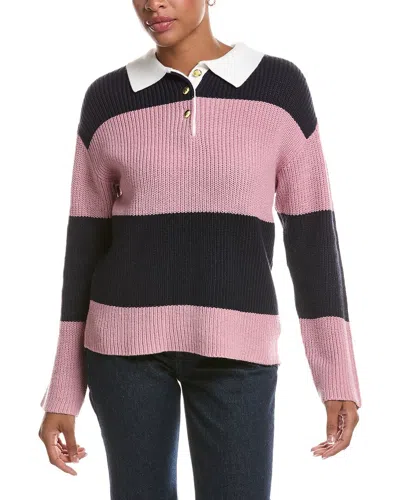 Rd Style Mae Long Saleeve Polo Neck Pullover In Multi