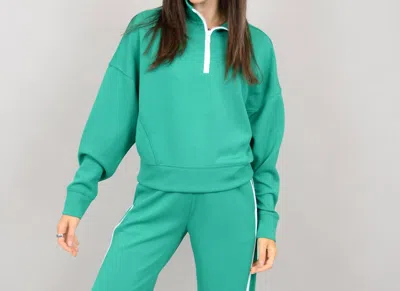 Rd Style Mailyn Half Zip Pullover In Green