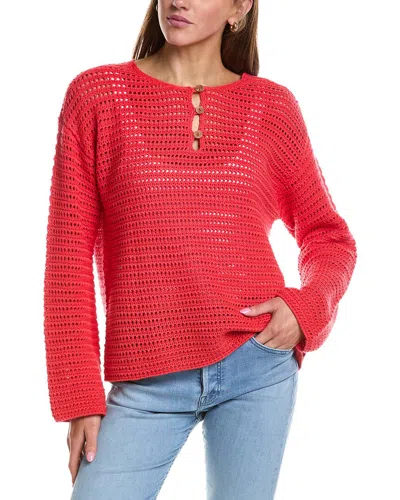 Rd Style Moana Henley Neck Pullover In Animal Print