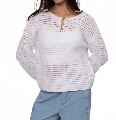 Rd Style Moana Henley Sweater In White