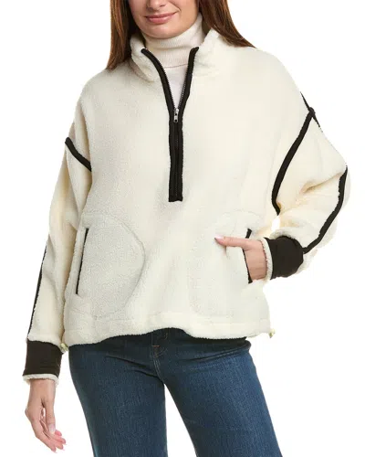 Rd Style Morgan Mock Fleece Pullover In White