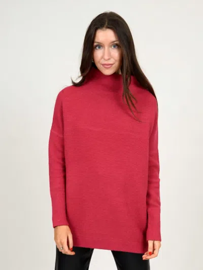 Rd Style Nancy Ottoman Mock Neck Sweater In Chili In Red