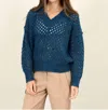 Rd Style Nanumea V- Neck Pullover Swaeter In Blue In Blue
