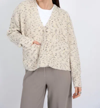 Rd Style Nedi V-neck Cardigan In Cream Fleck In Neutral