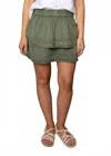 Rd Style Nele Layered Pull On Skirt In Moss In Green