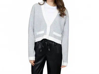 Rd Style Posy Long Sleeve Cardigan In Grey In Gray