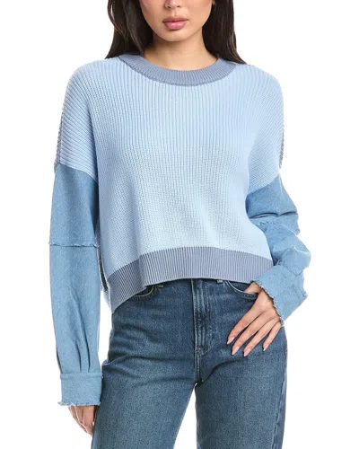 Rd Style Rumer Denim Combo Pullover In White