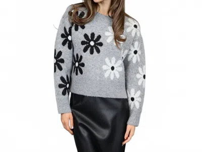 Rd Style Severine Sweater In Floral In Gray