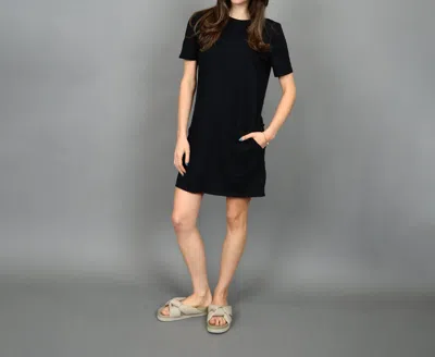 Rd Style Short Sleeve Reversible Dress In Black