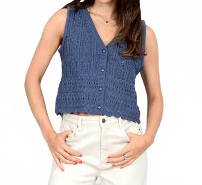 Rd Style Shura V-neck Vest In True Blue