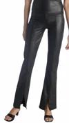Rd Style Slit Flare Pants In Black In Black