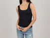 Rd Style U-neck Tank Top In Black In Black