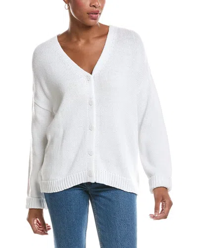 Rd Style Varari Long Sleeve V Neck Cardigan In White