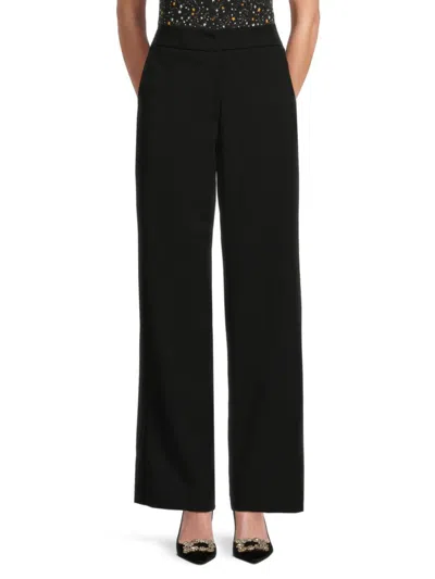 Rd Style Blake Flat Front Trouser In Charcoal In Black