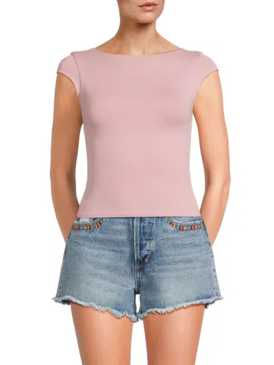Rd Style Women's Brida Cap Sleeve Tee In Radiant Red
